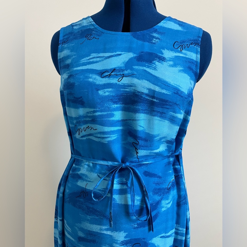 R & K Original Blue Maxi Dress